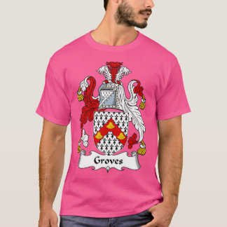 Groves Coat of Arms Family Crest  T Shirt