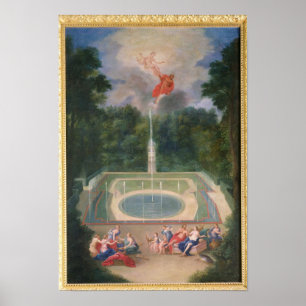 Groves of Versailles with Mars Poster
