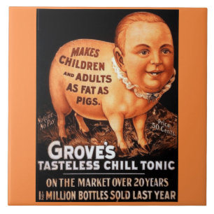 Groves Tonic gör barn och vuxna feta som grisar Kakelplatta
