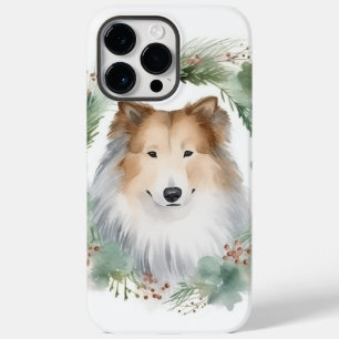 Grovt Collie Jul Utandning Festive Valp