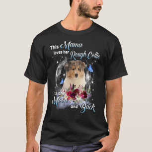 Grovt Collie Mamma Hund Mamma Lycklig Mors dag 1 T Shirt