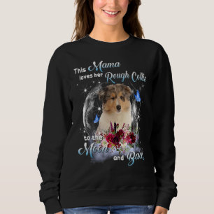 Grovt Collie Mamma Hund Mamma Lycklig Mors dag 1 T Shirt