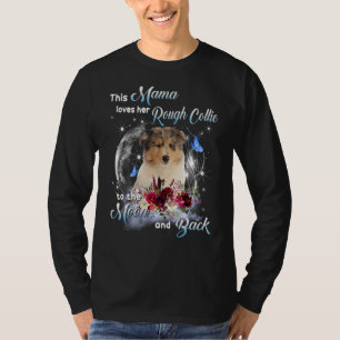Grovt Collie Mamma Hund Mamma Lycklig Mors dag 1 T Shirt
