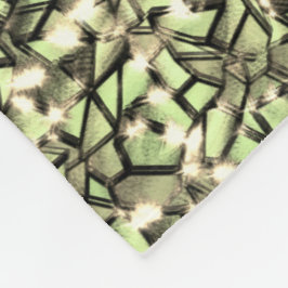 Grovt grönaktigt sepiamosaiskt lagrar och gnistor fleecefilt