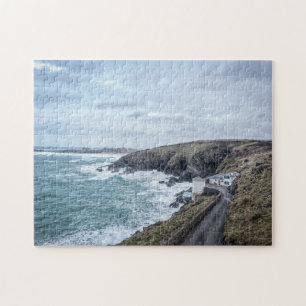 Grovt hav vid Newquay Cornwall Photographic Sea Pussel