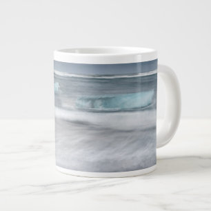 Grovt havslandskap med is, Island Jumbo Mugg