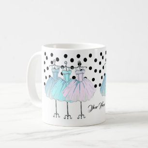 Grovt monogrammat kaffe mugg, ditt namn kaffemugg