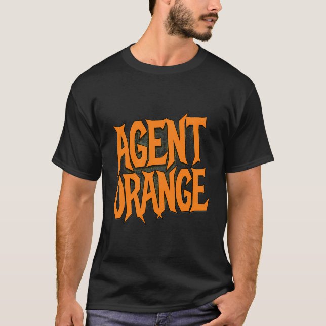 Grovt orange textpåstående t shirt (Framsida)