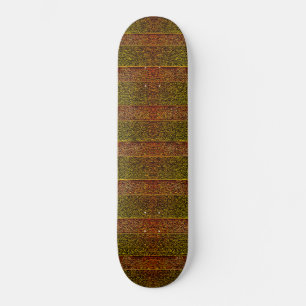 Grovt präglade och skuggade ränder, grönaktigt röd mini skateboard bräda 18,5 cm