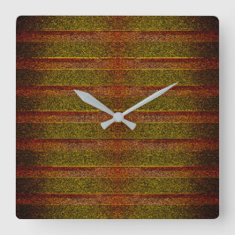 Grovt präglat och skuggat rand, grönt rött fyrkantig klocka