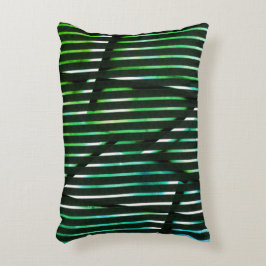 Grovt rand över gröntens nedfläckad abstrakt utfor prydnadskudde