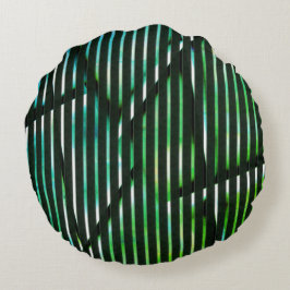 Grovt rand över gröntens nedfläckad abstrakt utfor rund kudde