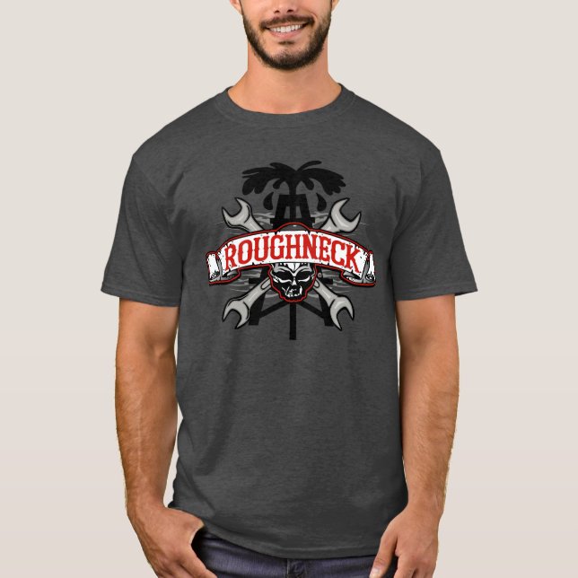 grovt skalle-design tee shirt (Framsida)