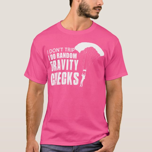Grovt Skydiving inom familjen T Shirt (Framsida)