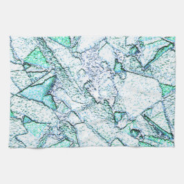 Grovt som sten, i en blandning av cyan och mynta kökshandduk