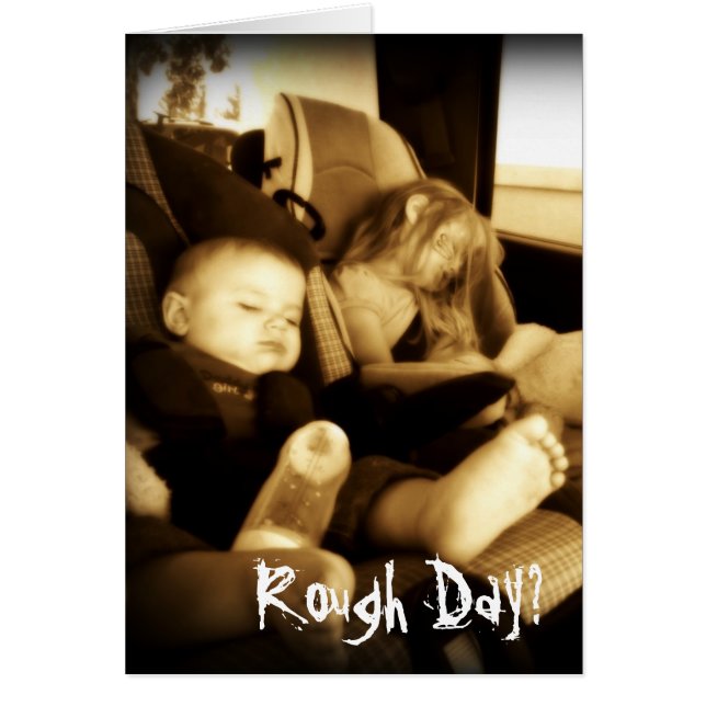 Grovt Spädbarn Hälsningskort (Framsidan)