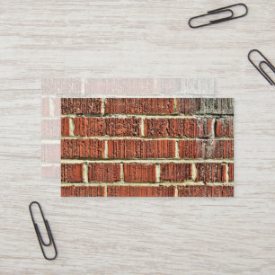 Grovt texturerad kritskistisk brickmur visitkort