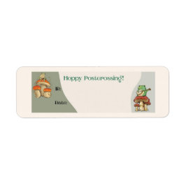 Grovt vykort-ID för postkorsning Returadress Etikett