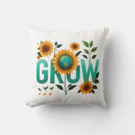 Grow Earth Sunflower Eco Design Kudde