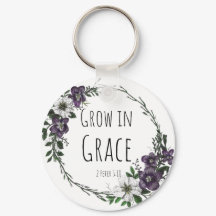 Grow in Grace Keychain