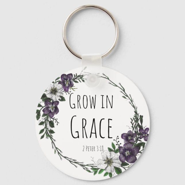 Grow in Grace Keychain Nyckelring (Framsida)