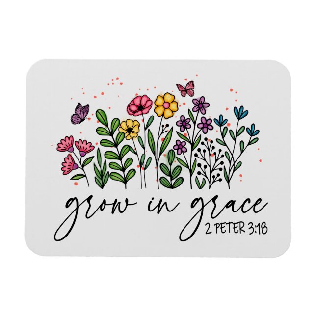 Grow in Grace Magnet (Horisontell)