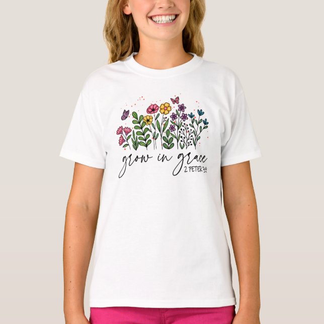 Grow in Grace T Shirt (Framsida)