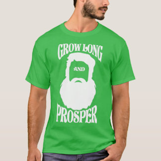 Grow Long Beard and Prosper Vintage Beard Älskare  T Shirt