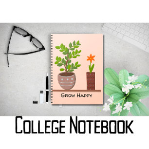 Grow Lycklig Plant Journal Anteckningsbok