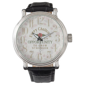 "Grow Stronger" Affirmation Armbandsur