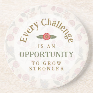 "Grow Stronger" Affirmation Underlägg