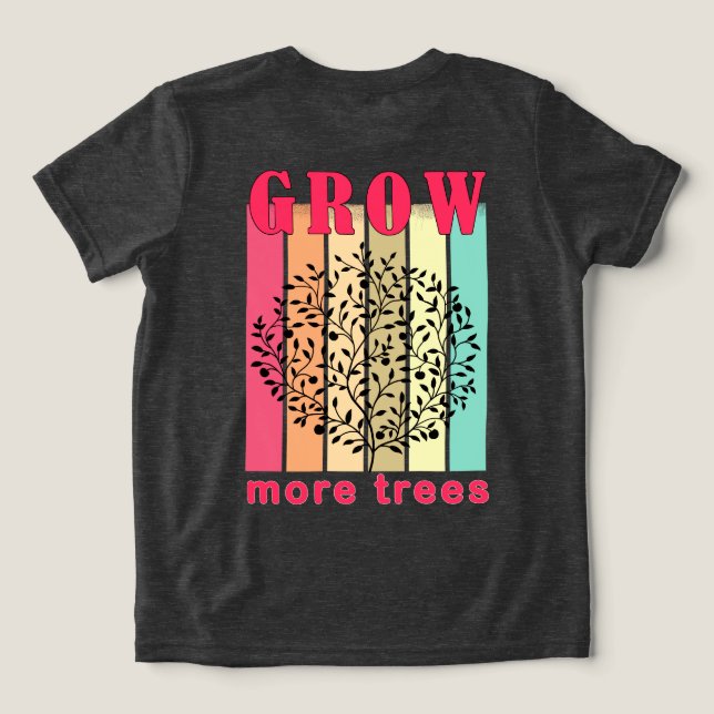 grow tree, t shirt (Design Baksida)