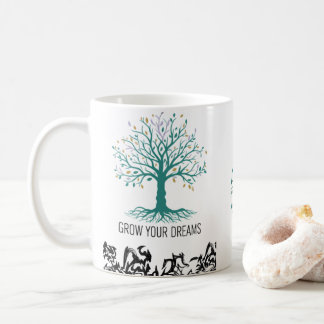 Grow Your Dreams Mug – Follow Your Dreams Inspirat Kaffemugg