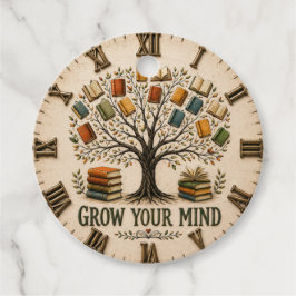 Grow Your Mind Book Reading Teacher Gift Gåvor Etiketter