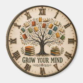 Grow Your Mind Book Reading Teacher Gift Magnet
