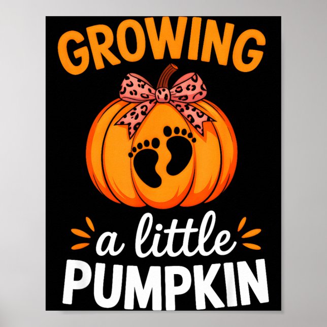 Growing A Little Pumpkin Maternity Thanksgiving Mo Poster (Framsidan)