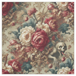 Growing Grotesque - Gothic Påstående Tile Tyg