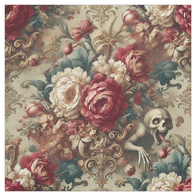 Growing Grotesque - Gothic Påstående Tile Tyg (Provkarta)