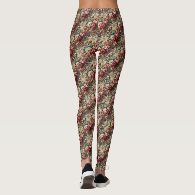 Growing Grotesque - Gothic Victorian Delirium Leggings (Baksida)