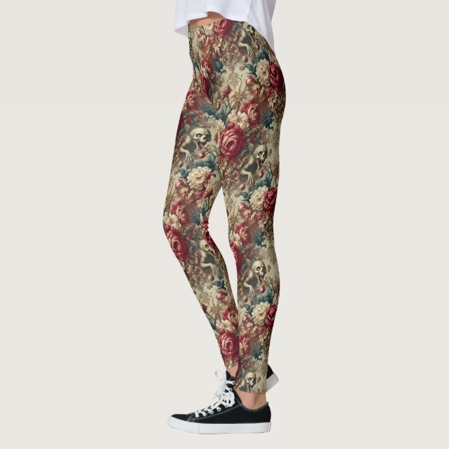Growing Grotesque - Gothic Victorian Leggings (Vänster)