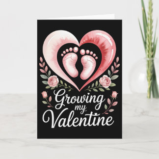 Growing My Valentine By Feet Heart Art  Kort