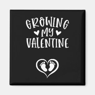 Growing My Valentine Graviditetsannonsering Valent Magnet