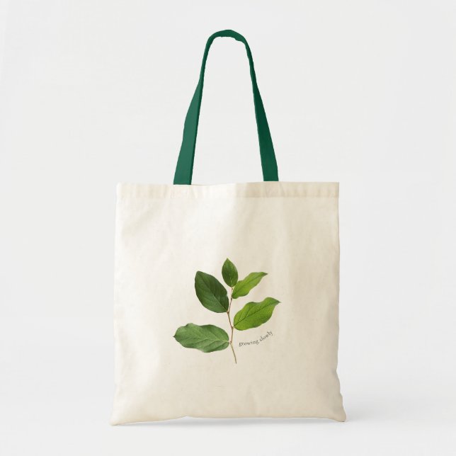 Growing Slowly Botanical Leaf Tygkasse (Framsidan)