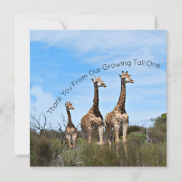 Growing Tall Thank You Message Tack Kort