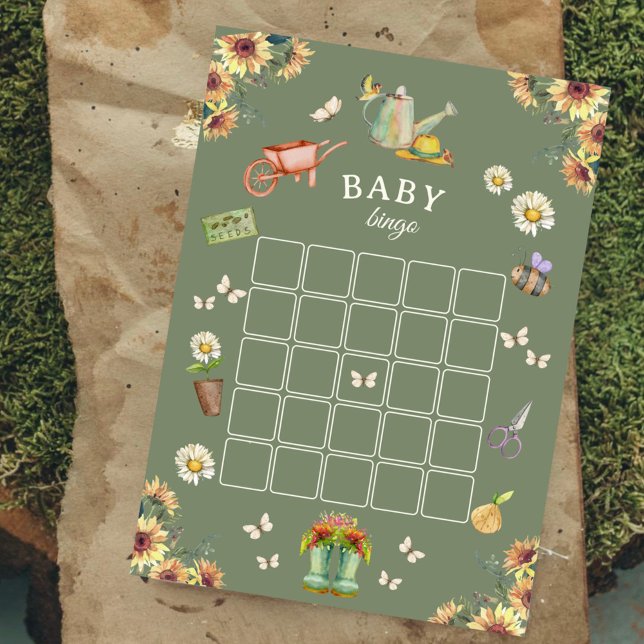 Growing with Love Baby Shower Bingo Game Rådkort (Skapare uppladdad)