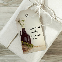 Growler Skutt Daisys Brewery-bröllopsfavoritMärkre Presentetikett