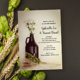 Growler, Skutt och Daisy Brewery Bröllop Inbjudningar