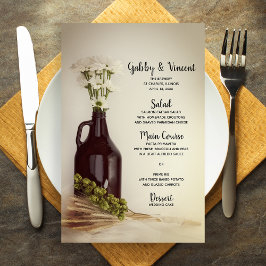 Growler, Skutt och Daisy Brewery Bröllop Menu