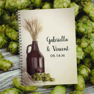 Growler, Skutt och vetebryggeriet Bröllop Guest Bo Anteckningsbok