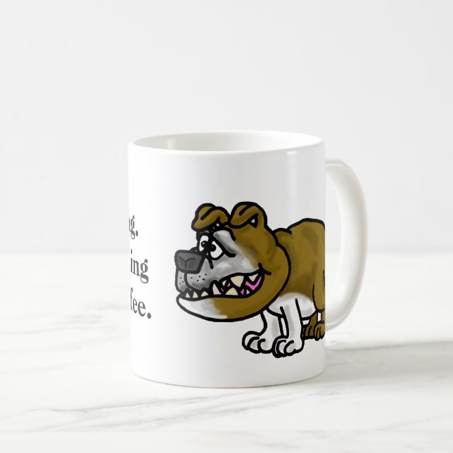 Growling BullDog Coffee Mugg (Framsida höger)